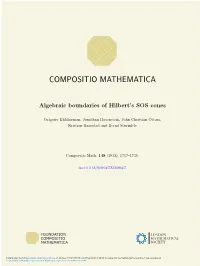 Algebraic Boundaries of Hilbert's SOS Cones