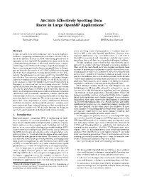 ARCHER: Effectively Spotting Data Races in Large Openmp Applications ∗