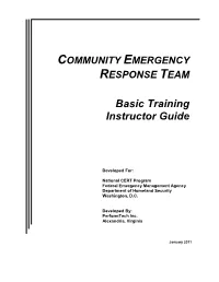 Basic Training Instructor Guide