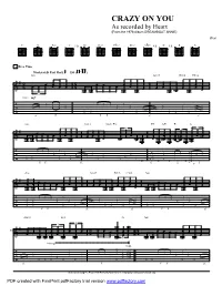 “Crazy on You” (PDF)