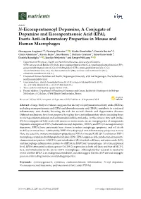 (EPA), Exerts Anti-Inflammatory Properties In