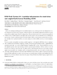 ESM-Tools Version 4.0: a Modular Infrastructure for Stand-Alone and Coupled Earth System Modelling
