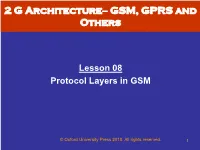 Lesson 08 Protocol Layers in GSM