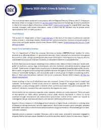 OSAC Crime & Safety Report