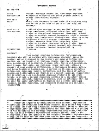 Teacher Resource Packet for Vietnamese Students. INSTITUTION Washington Office of the State Superintendent of Public Instruction, Olympia