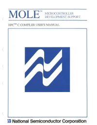 The Hpc C Compiler 2.1 Introduction