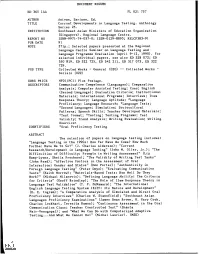 Current Developments in Language Testing. Anthology Series 25