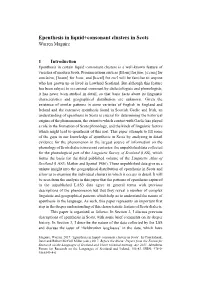 Epenthesis in Liquid+Consonant Clusters in Scots Warren Maguire