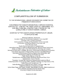 ILO Complaint and Submission