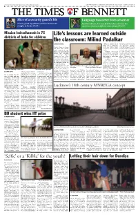 Life's Lessons Are Learned Outside the Classroom: Milind Padalkar
