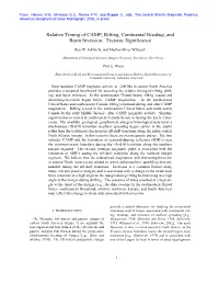 Relative Timing of CAMP, Rifting, Continental Breakup, and Basin Inversion: Tectonic Significance