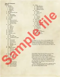 Table of Contents Monsters 56
