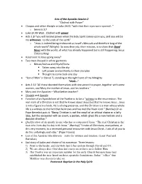 Acts of the Apostles Session 2