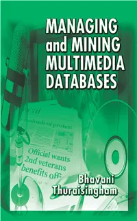 MANAGING and MINING MULTIMEDIA DATABASES