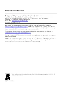 The Dynamic Effects of Aggregate Demand and Supply Disturbances