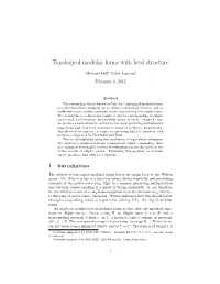 Topological Modular Forms with Level Structure