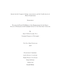 Associations and the Establishment of Musical Expression Dissertation