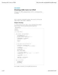 Drawing with Cairo in GTK