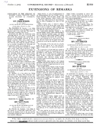 Extensions of Remarks E1733 EXTENSIONS of REMARKS
