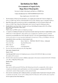Invitation for Bids
