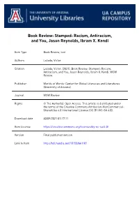Racism, Antiracism, and You Written by Jason Reynolds and Ibram X