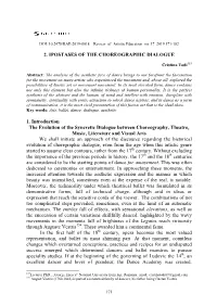 2. Ipostases of the Choreographic Dialogue 1