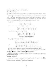 3.3 Convergence Tests for Infinite Series