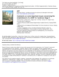 GFF Comments on Some Important Issues Concerning The