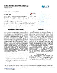 Site U14331 1 Background and Objectives 1 Operations 6 Lithostratigraphy C.-F