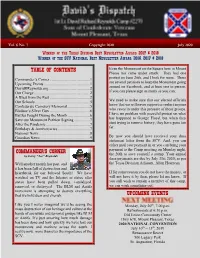 David's Dispatch Volume 6 Number 7