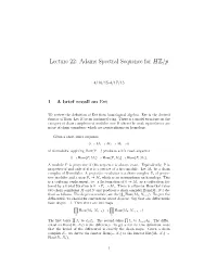 L22 Adams Spectral Sequence