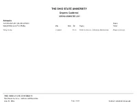 THE OHIO STATE UNIVERSITY Degrees Conferred SPRING SEMESTER 2015