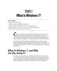 What Is Windows 7?