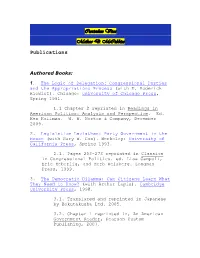 Curriculum Vitae Mathew D. Mccubbins