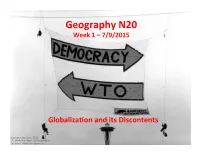 Geography N20 Week 1 – 7/9/2015