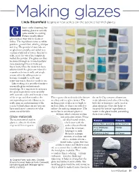 Glaze Materials Linda Bloomfield Begins a New Series on the Science