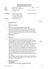 MORTIMER WEST END PARISH COUNCIL Minutes of the Meeting Of