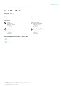 Mst Newsletter 2018
