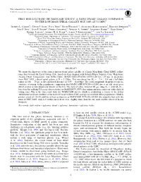 FIRST RESULTS from the MADCASH SURVEY: a FAINT DWARF GALAXY COMPANION to the LOW-MASS SPIRAL GALAXY NGC 2403 at 3.2 MPC∗ Jeffrey L