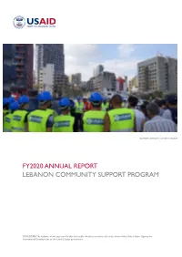 Fy2020 Annual Report Lebanon Community Support Program
