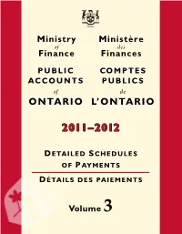 Table of Contents/Table De Matières