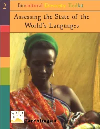 Assessing the State of the World's Languages