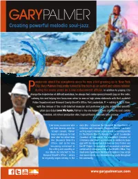 GARYPALMER Creating Powerful Melodic Soul-Jazz