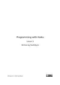 Programming with Haiku
