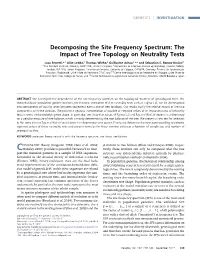 The Impact of Tree Topology on Neutrality Tests