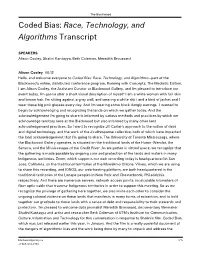 Coded Bias: Race, Technology, And