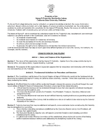 ΣΠ Constitution & Bylaws Preamble of the Sigma Pi Fraternity, Epsilon-Nu