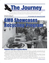 GMU Showcases Recycling Program