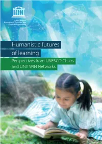 Humanistic Futures of Learning