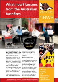Lessons from the Australian Bushfires News Nov - Feb 2020